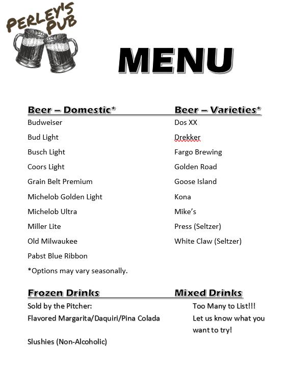Perley's Pub Menu image 4